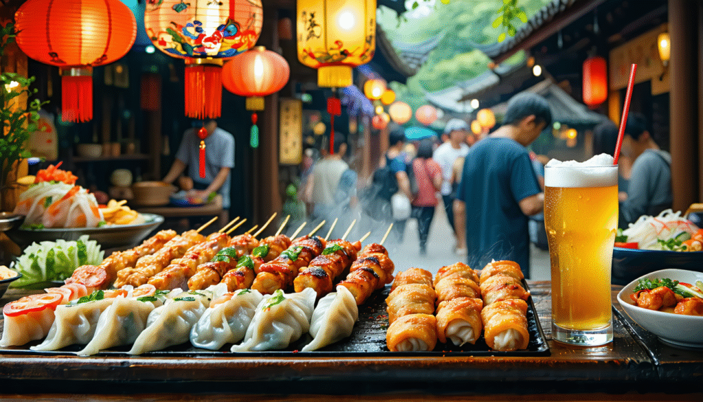 découvrez l'accord parfait entre cidre artisanal et cuisine de rue asiatique : une explosion de saveurs authentiques, de mets épicés et de boissons rafraîchissantes pour éveiller vos papilles.