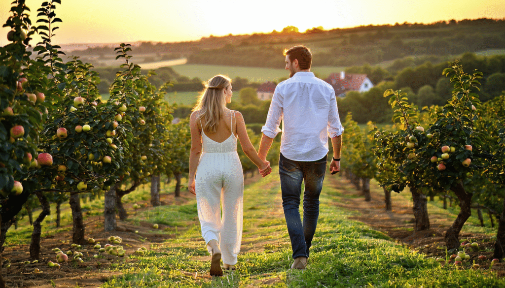 partez à deux pour des escapades romantiques autour du cidre : adresses charmantes, balades bucoliques et expériences gourmandes pour un voyage inoubliable en couple.