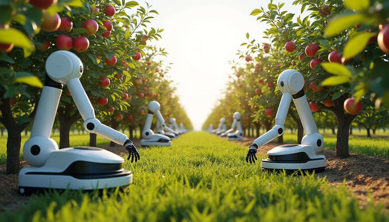 découvrez comment les robots agricoles révolutionnent la récolte des pommes grâce à des technologies innovantes, améliorant la productivité, la qualité et le rendement des exploitations agricoles.