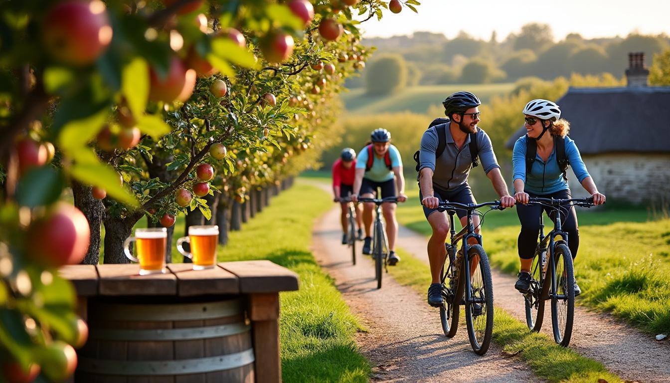 découvrez des circuits gourmands alliant cidre et vélo, parfaits pour les sportifs souhaitant allier dégustation et activité physique dans des paysages pittoresques.