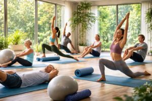 découvrez les bienfaits du sport sur la santé grâce au yoga et au pilates : amélioration de la souplesse, réduction du stress et renforcement musculaire.