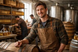 loïc raison lance une cidrerie artisanale spécialement conçue pour les comités d'entreprise, alliant tradition et convivialité pour des produits uniques.