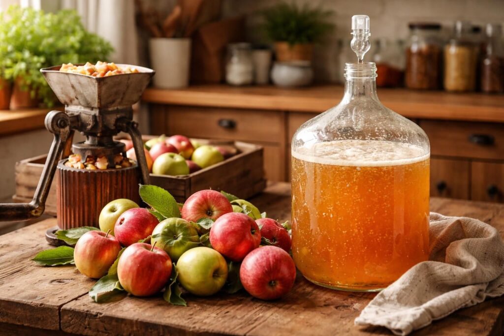 apprenez à produire votre cidre maison facilement en utilisant des pommes locales et une fermentation naturelle pour économiser tout en dégustant un breuvage authentique.