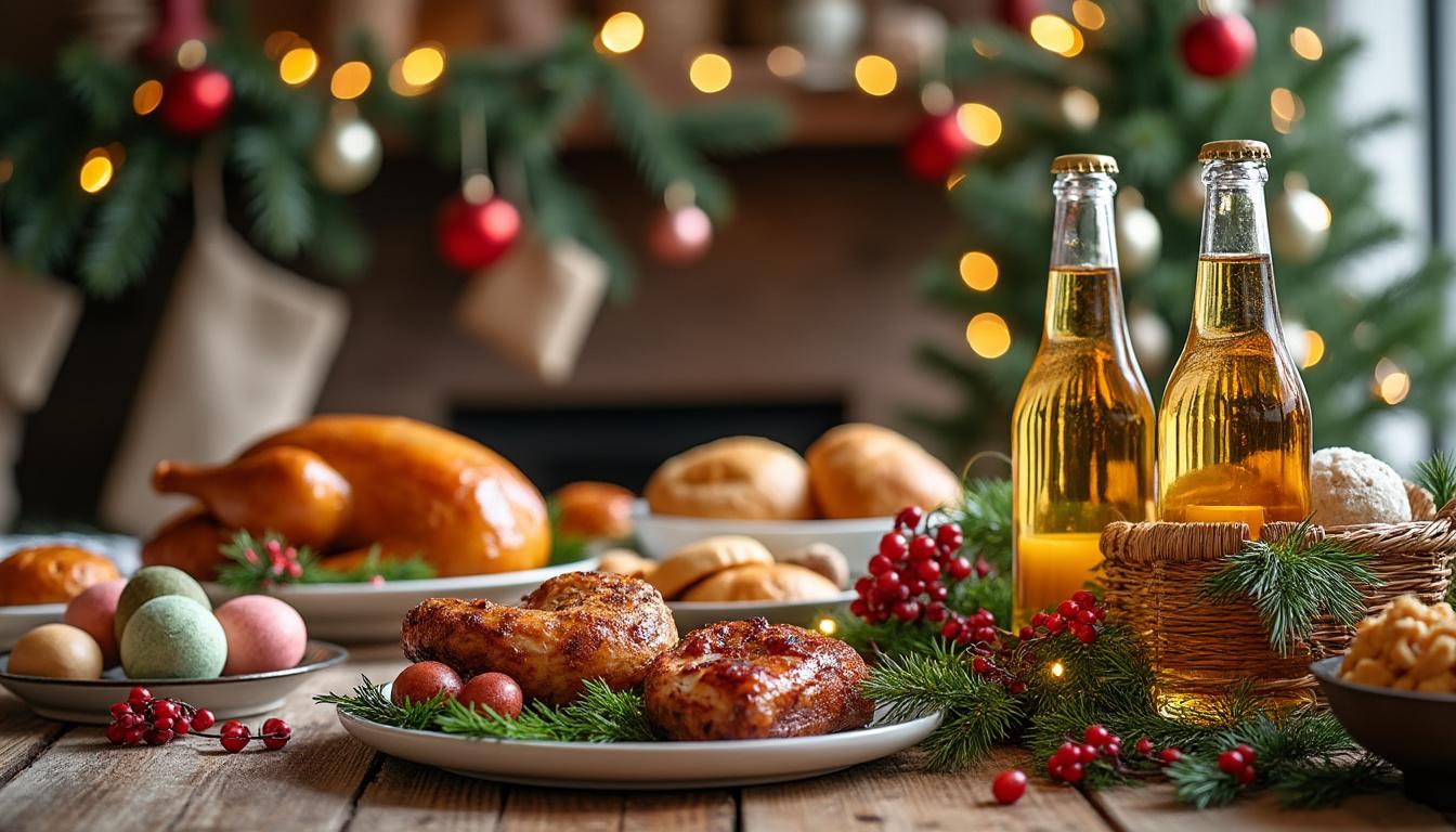 découvrez comment intégrer le cidre dans vos repas festifs de noël et pâques pour des saveurs authentiques et gourmandes.