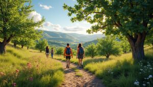 découvrez nos itinéraires pédestres à travers les vergers pour une promenade naturelle et savoureuse, idéale pour les amateurs de randonnée et de nature.