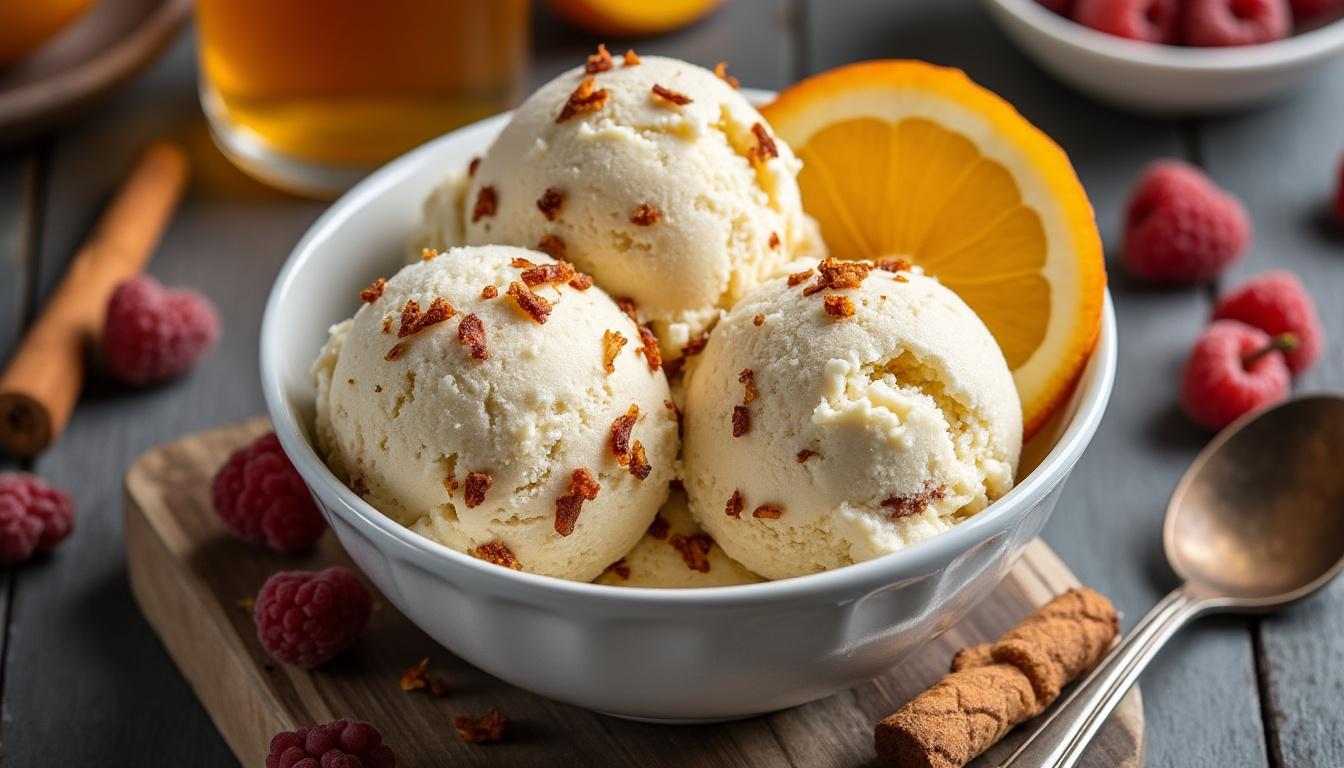 découvrez des recettes originales de glaces au cidre, alliant fraîcheur et saveurs fruitées pour un dessert unique et rafraîchissant.