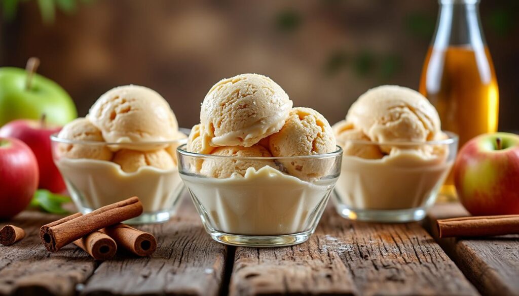 découvrez nos délicieuses recettes de glaces au cidre, parfaites pour un dessert rafraîchissant et original alliant douceur et gourmandise.